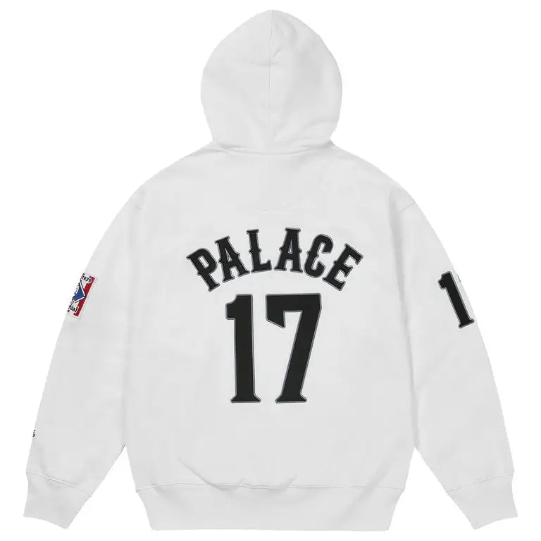 PALACE EBBETS NY Cubans White Hoodie