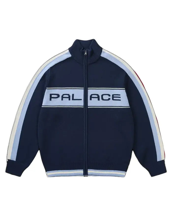 Palace Men's Easy Funnel Knit Navy Jacket