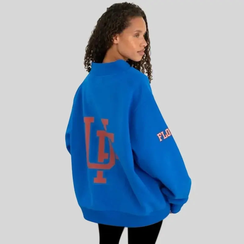 Parke x ’47 Florida Blue Mockneck Blue Sweatshirt