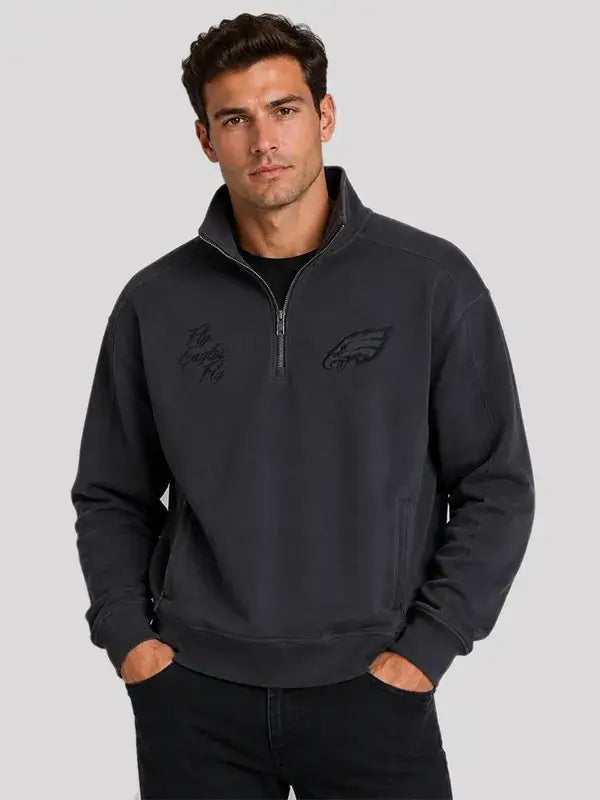 Philadelphia Abercrombie Eagles Half-Zip Sweatshirt
