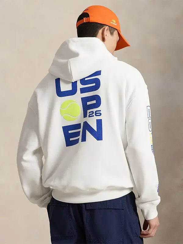 Polo Ralph Lauren US Open 2026 Graphic White Hoodie