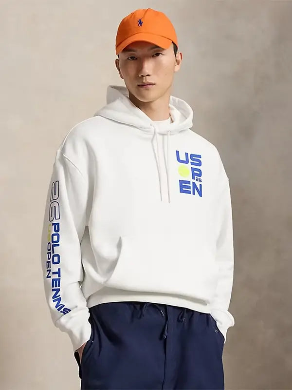 Polo Ralph Lauren US Open Graphic White Hoodie