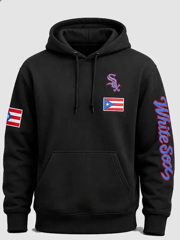 Puerto Rican White Sox Heritage Night Black Hoodie