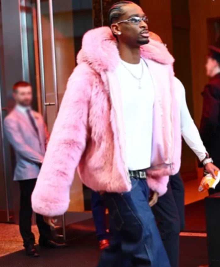 SGA Pink Fur Hooded Jacket
