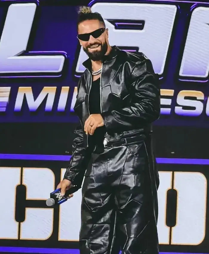 Seth Rollins Black Leather Jacket SummerSlam 2026