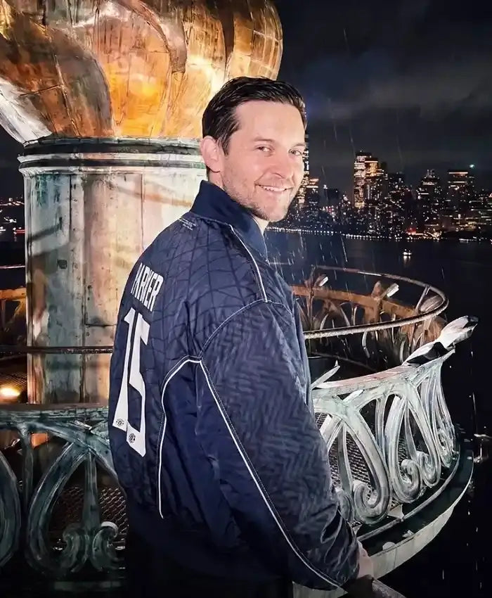 Spider-Man x Manchester United Blue Track Jacket
