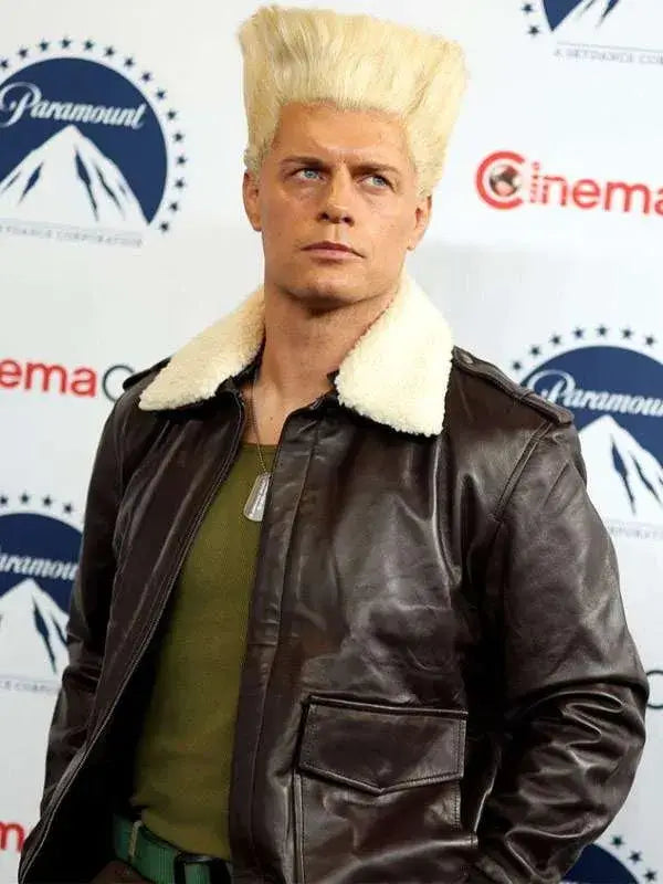 Street Fighter Cody Rhodes Shearling Jacket