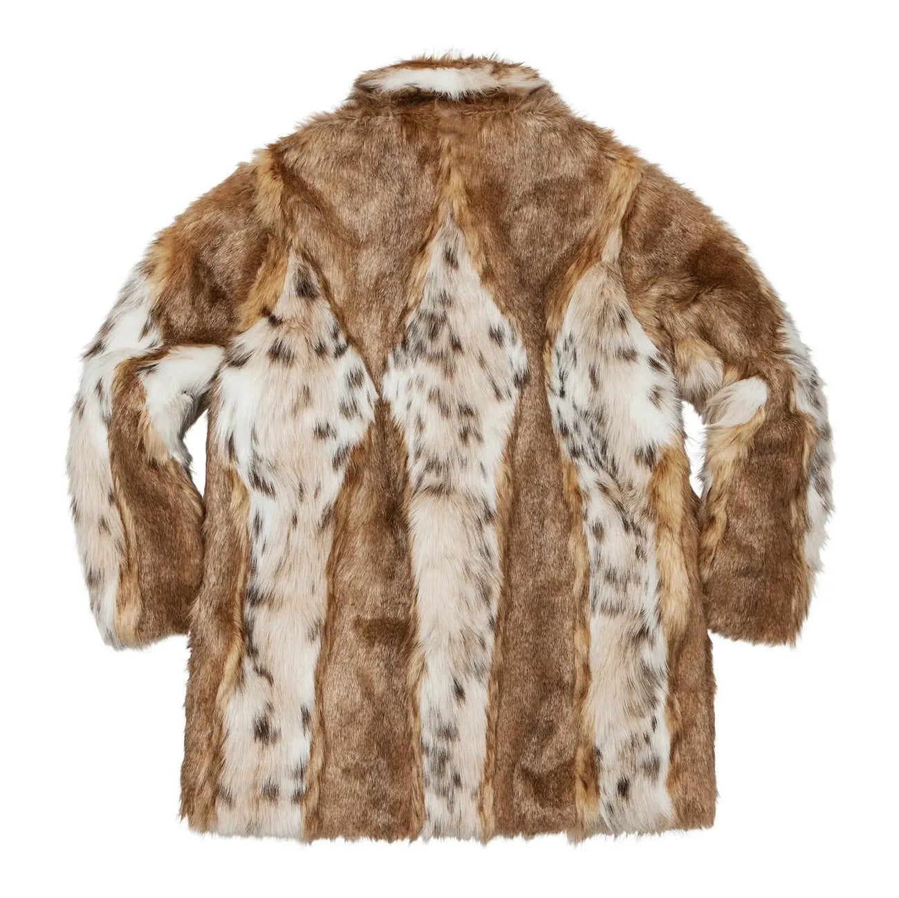 Supreme Brown Lynx Faux Fur Windstopper Brown Overcoat