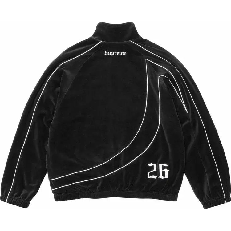 Supreme x Umbro Black Velour Track Jacket