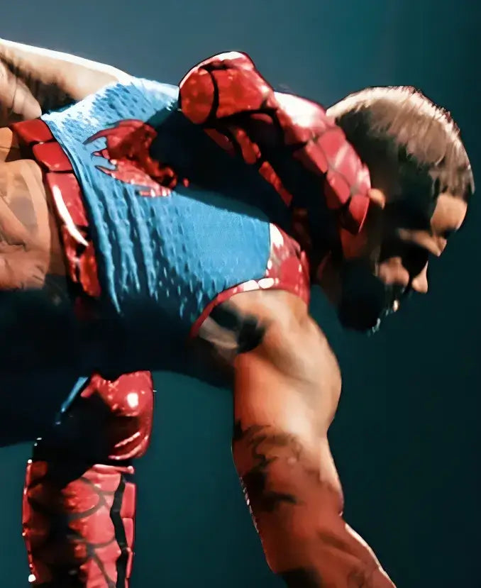 TNA Lockdown Trey Miguel Spider Man Vest
