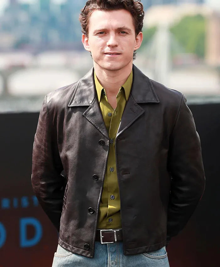 Tom Holland The Odyssey Brown Jacket