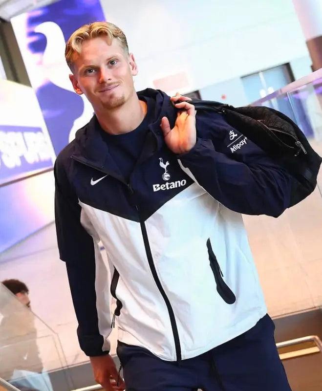 Tottenham Hotspur Nike Tech  Navy and White Jacket
