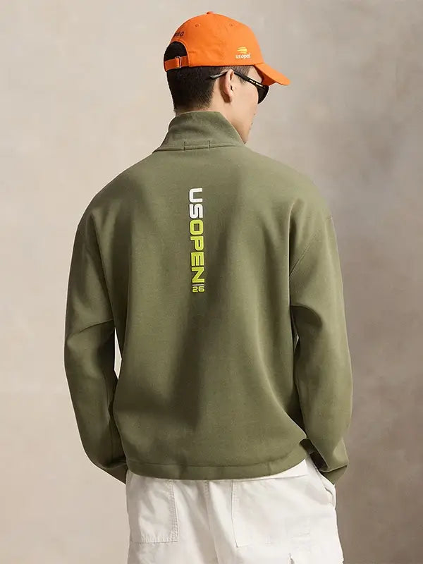 US Open Big Fit Logo Green Sweatshirt