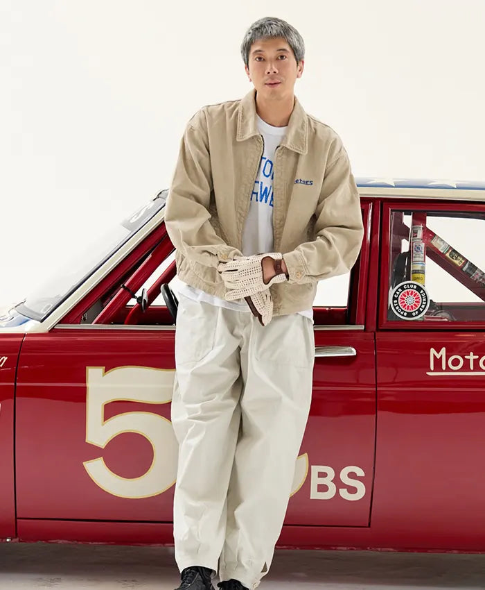 Visvim Motors Club 2026 Corduroy Beige Jacket front view