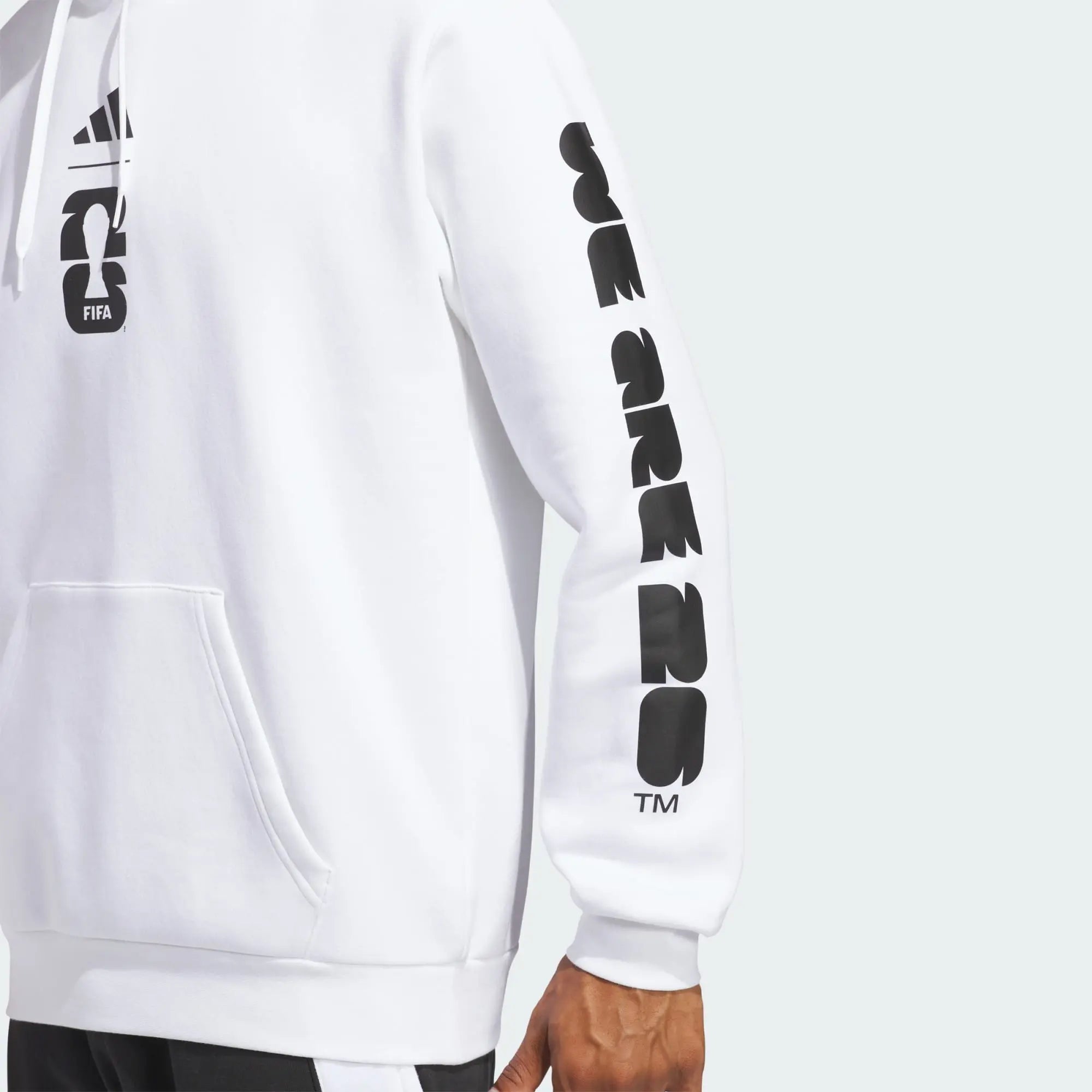 White Adidas World Cup 2026 Match Ball Graphic Hoodie
