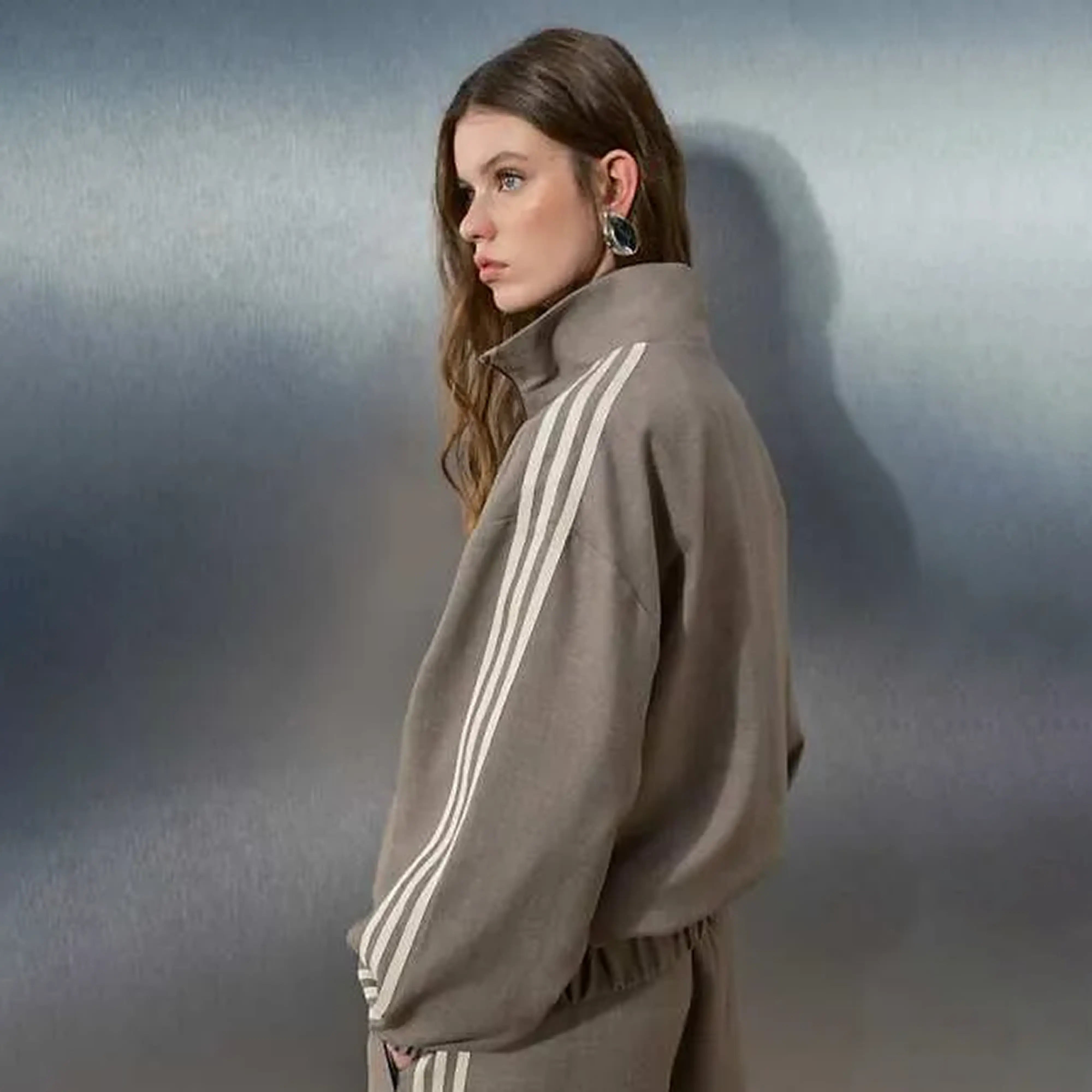 adidas beige heather jacket