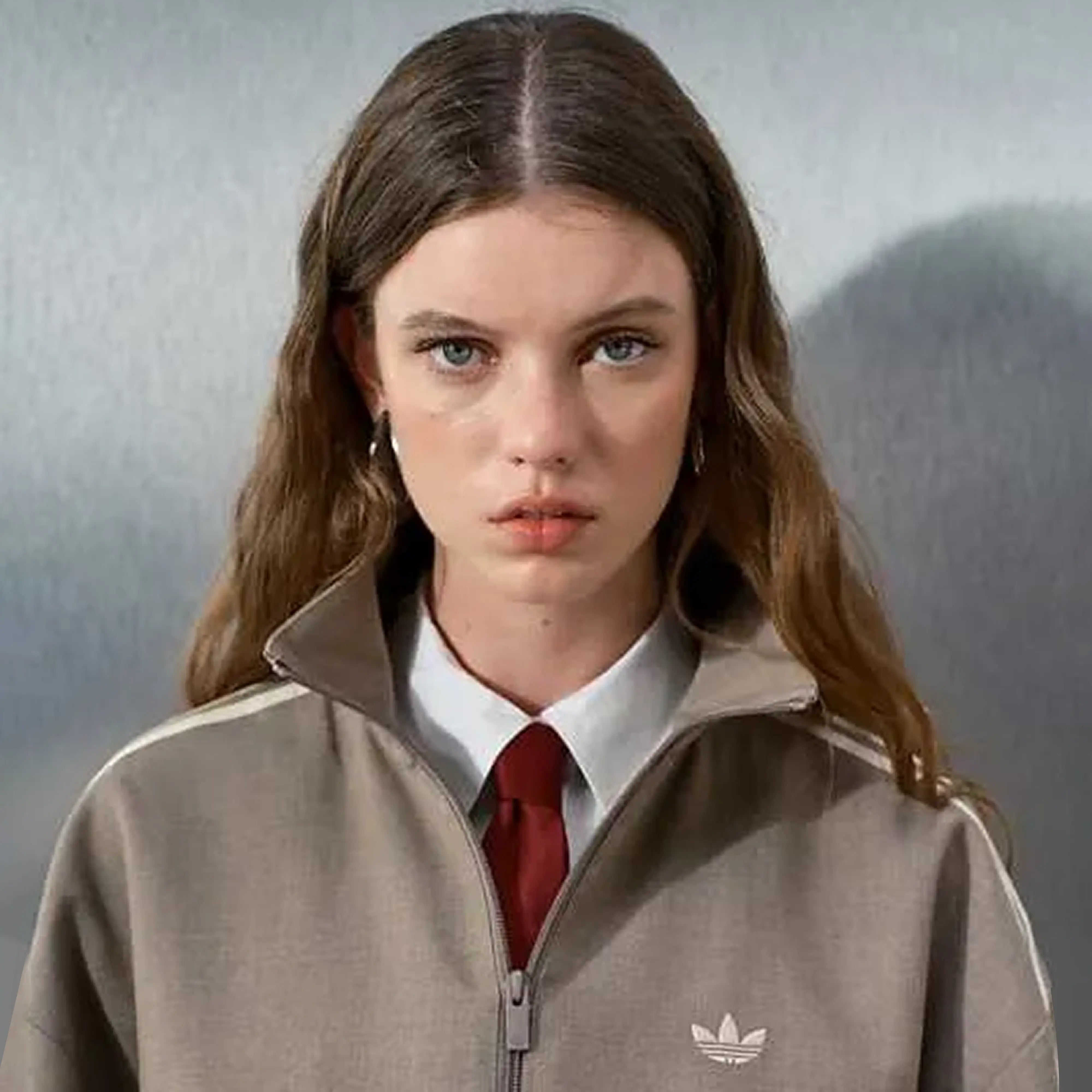 adidas beige track jacket