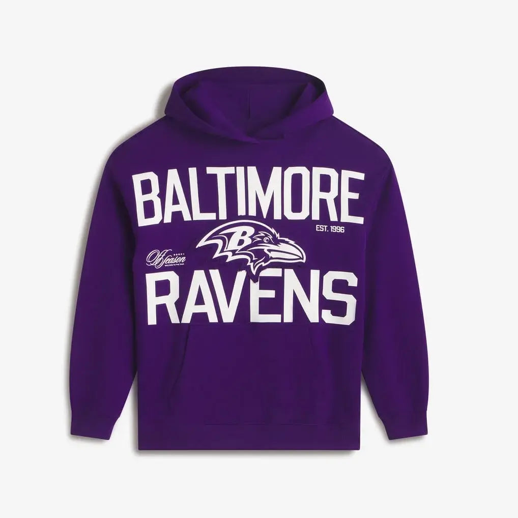 Baltimore Ravens Purple Oversized Hoodie