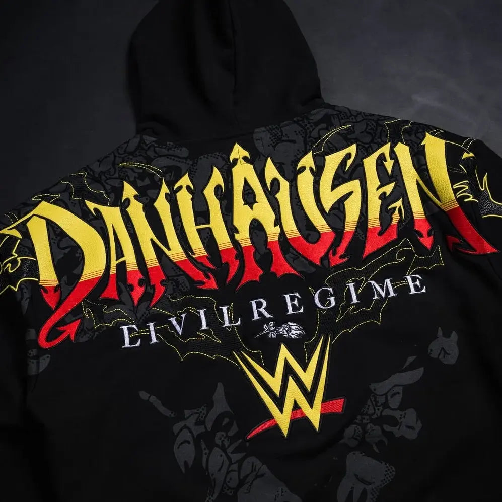 civil regime x wwe graphic hoodie