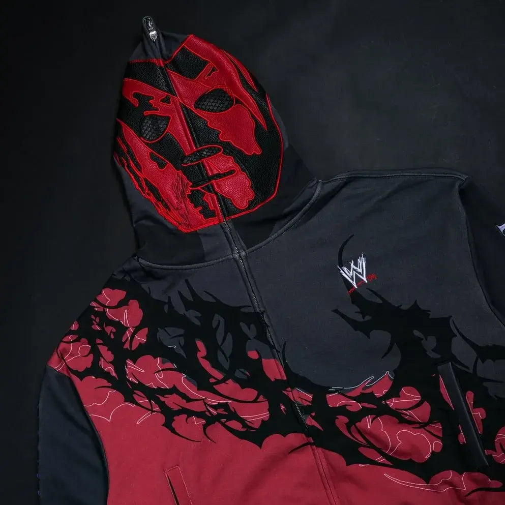 civil regime x  wwe kane graphic hoodie