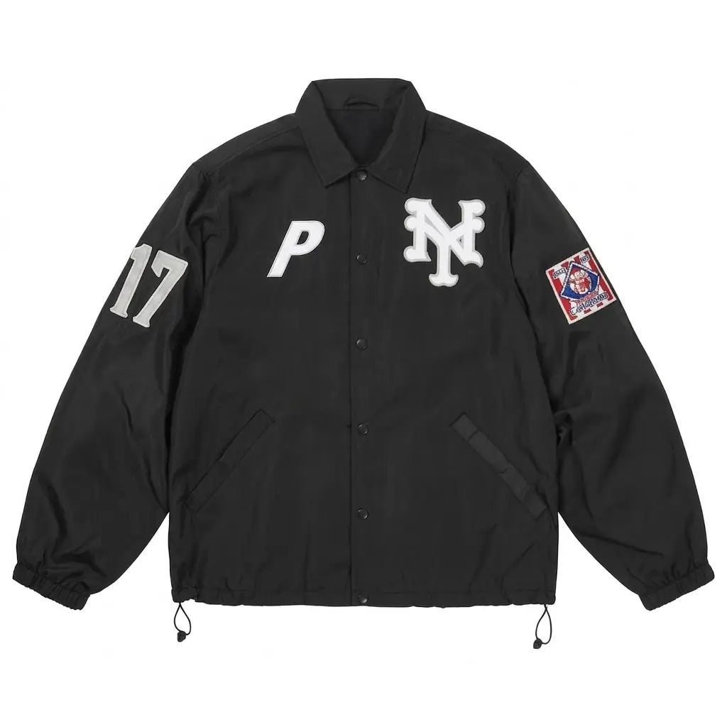 PALACE x Ebbets New York Cubans Black Coach Jacket