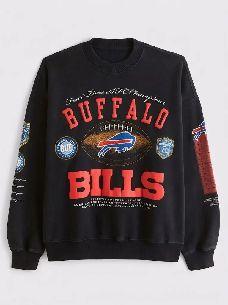 Buffalo Bills Abercrombie Black Sweatshirt