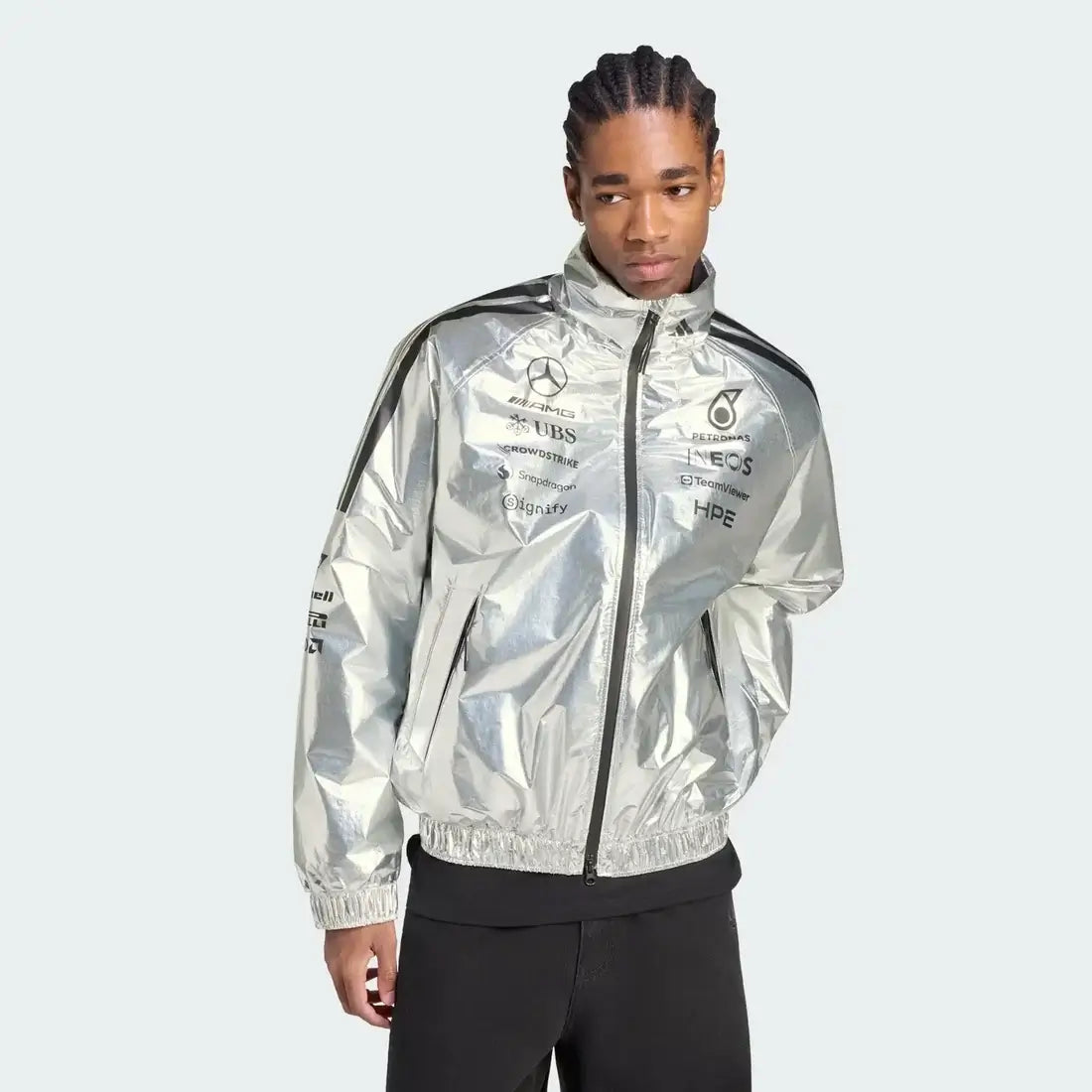 Adidas x  AMG Petronas F1 Team Silver Pro Jacket