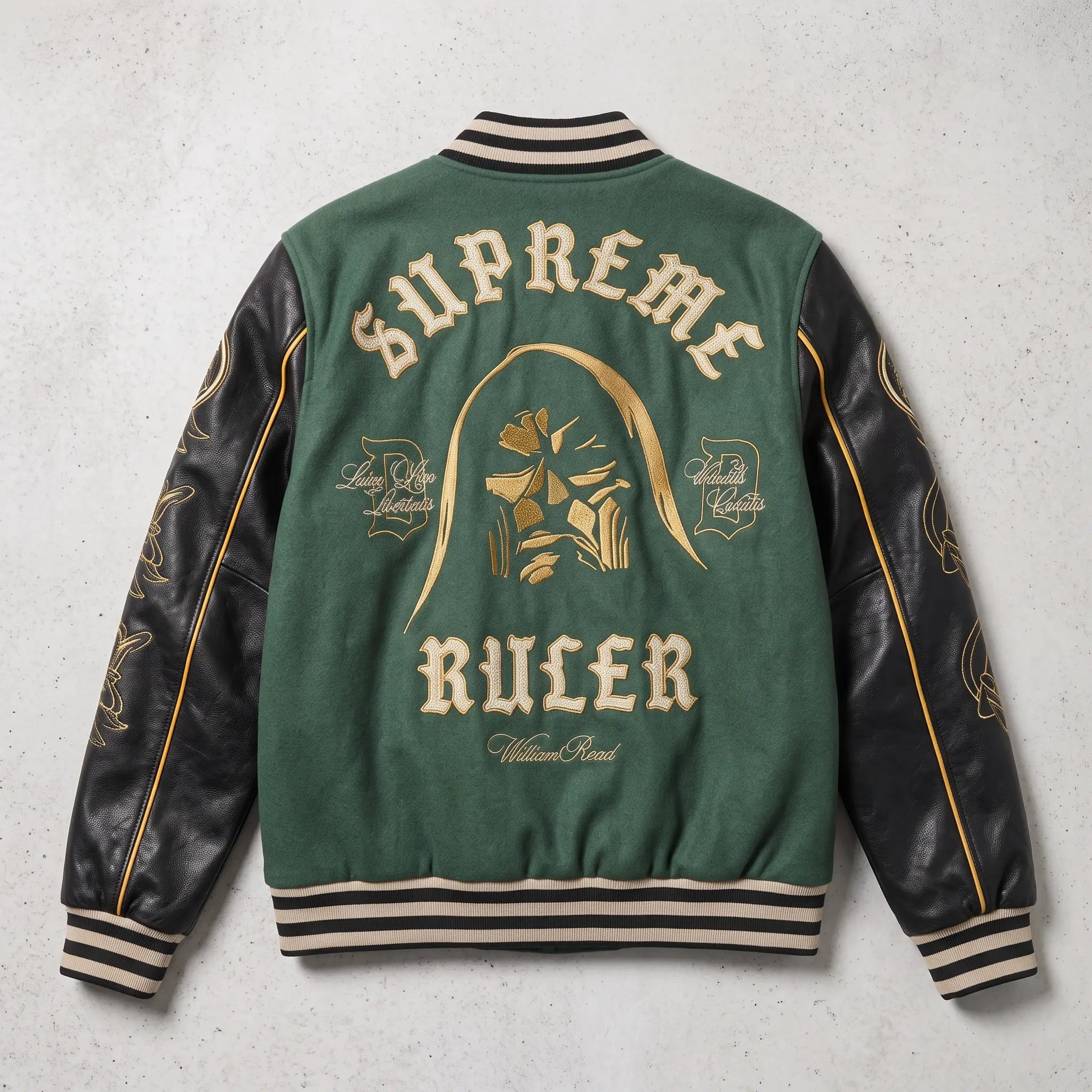 doctor doom inspired varsity jacket