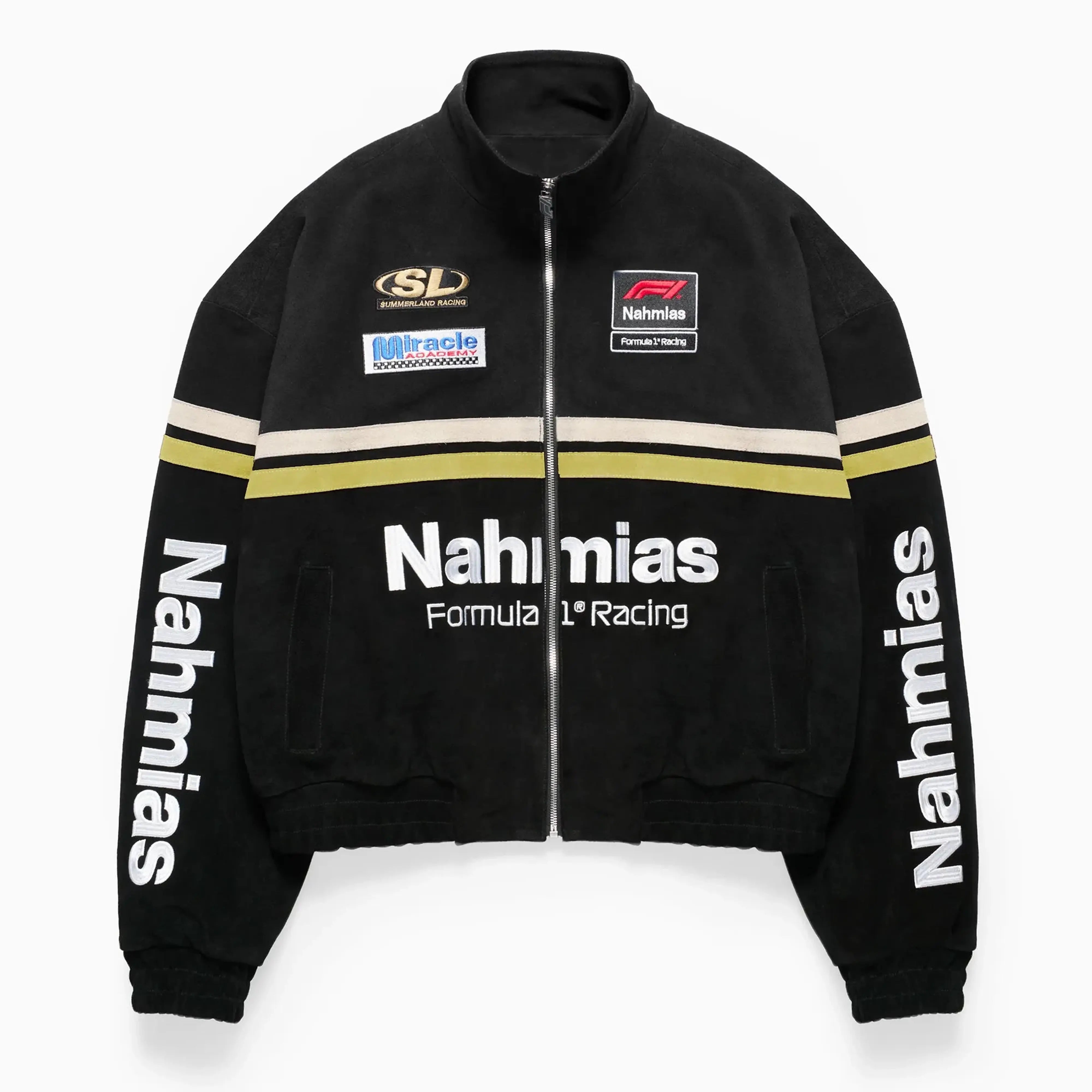 formula 1 nahmias racing suede jacket