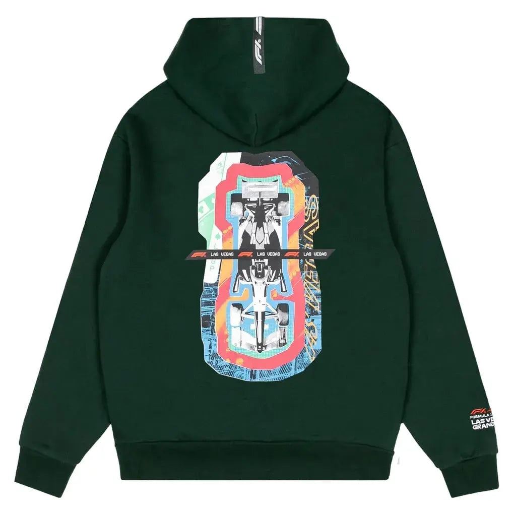 green 2026 las vegas gp collage graphic hoodie