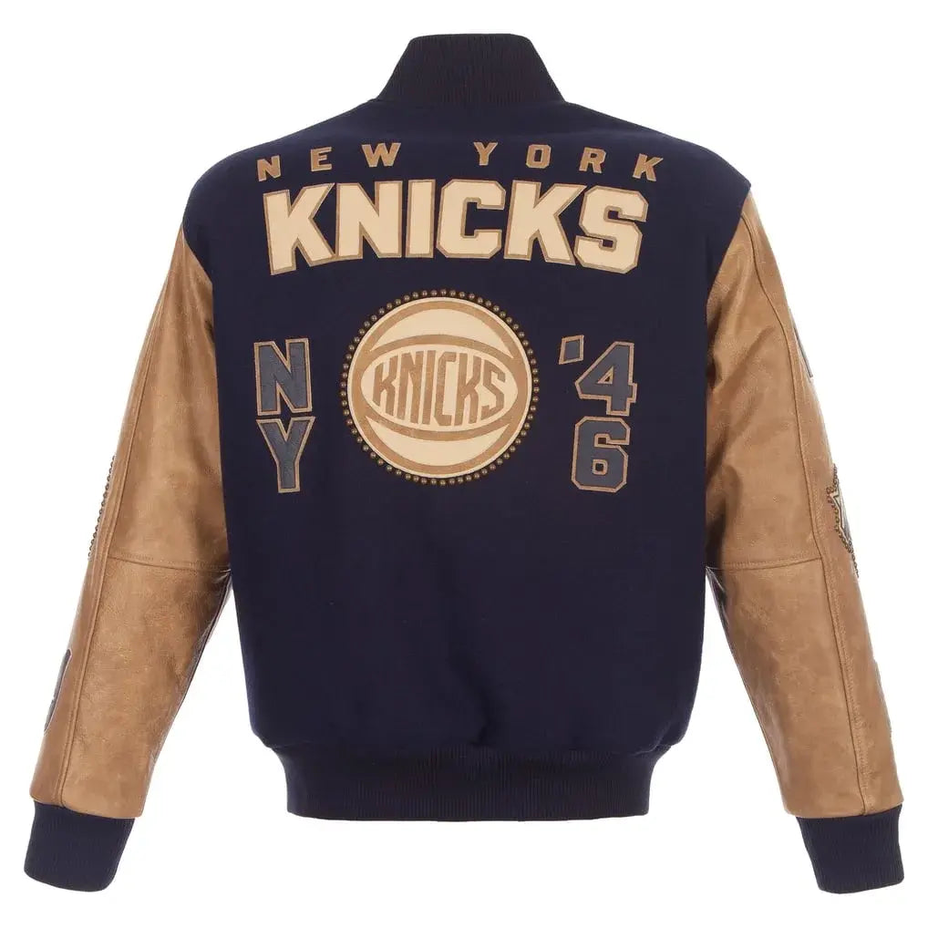 knicks jh design full snap jacket