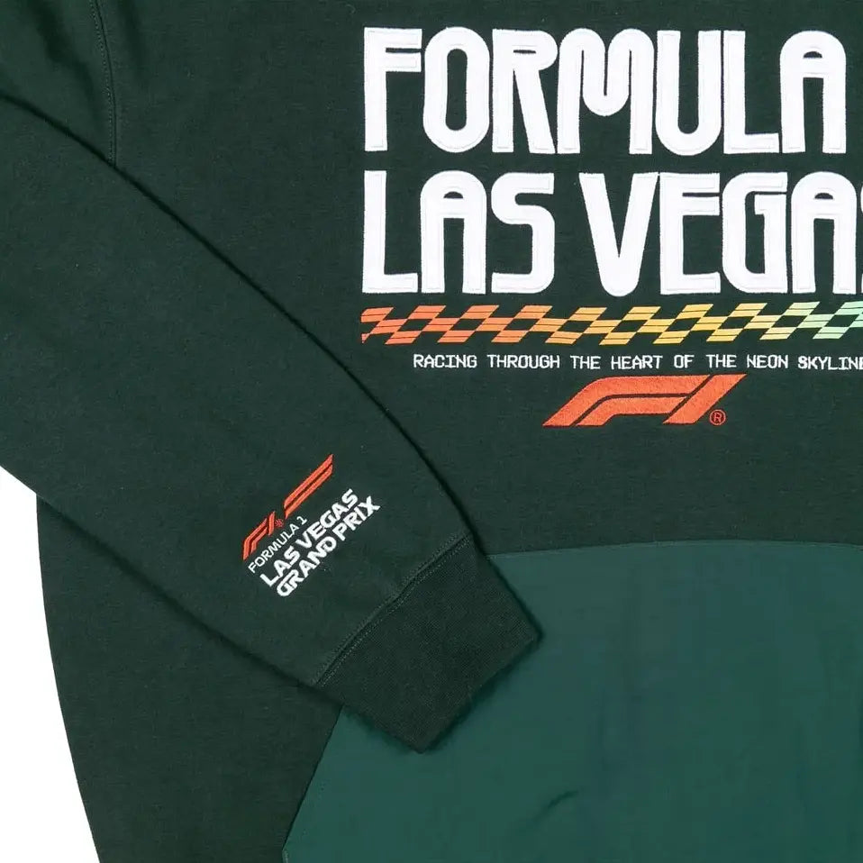 mens green 2026 las vegas grand prix collage hoodie