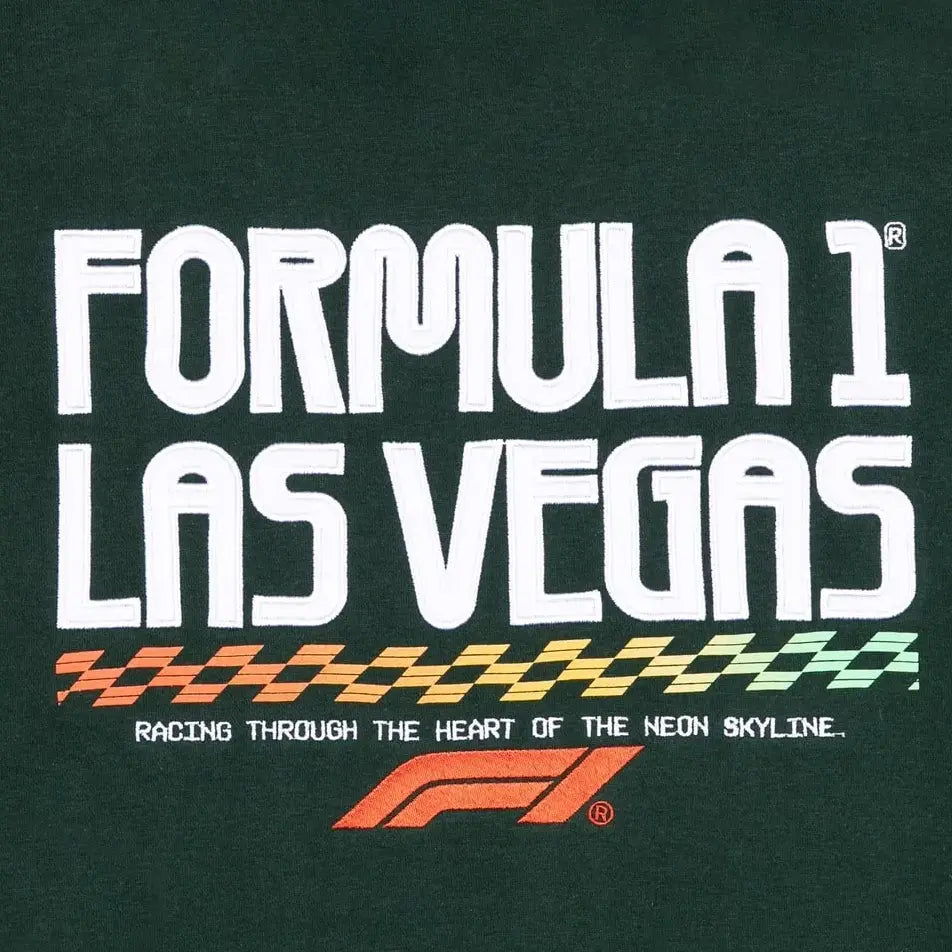 mens green racing collage  hoodie