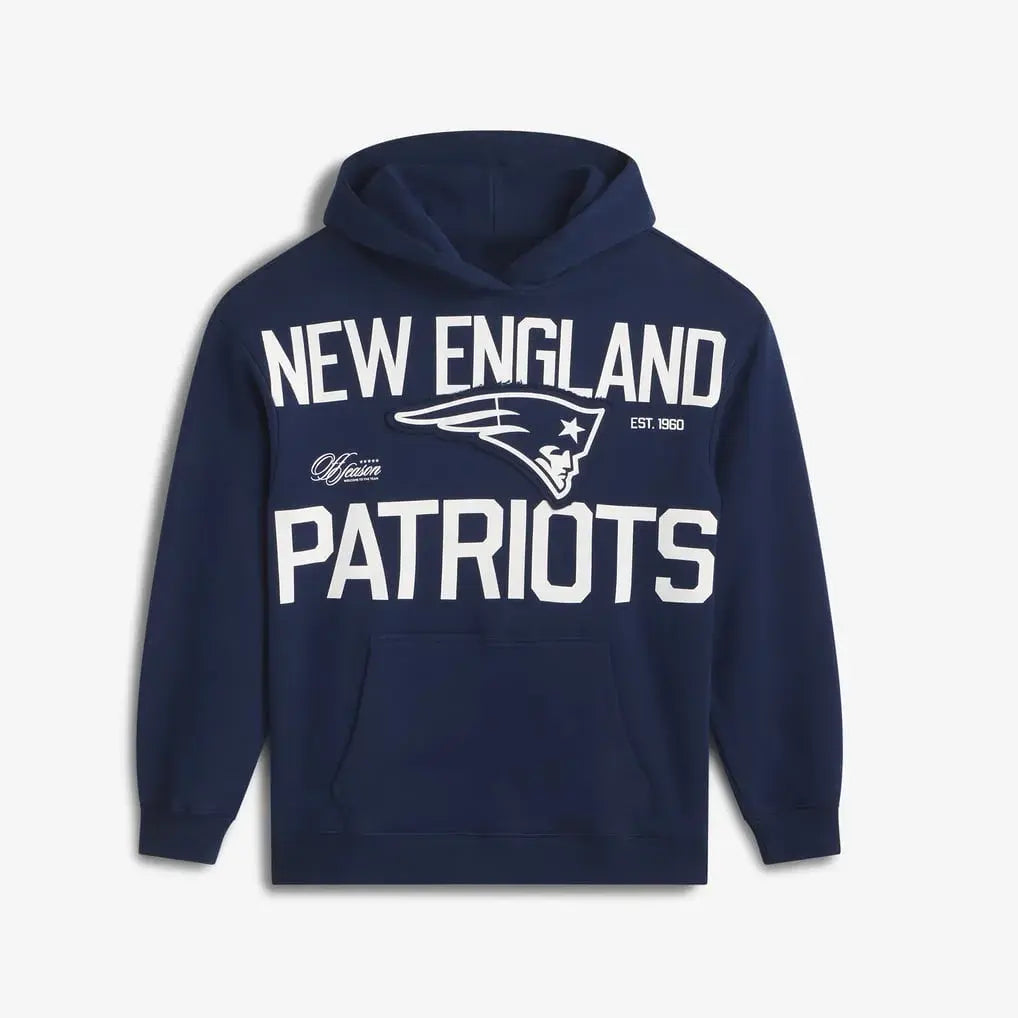 patriots oversized navy hoodie