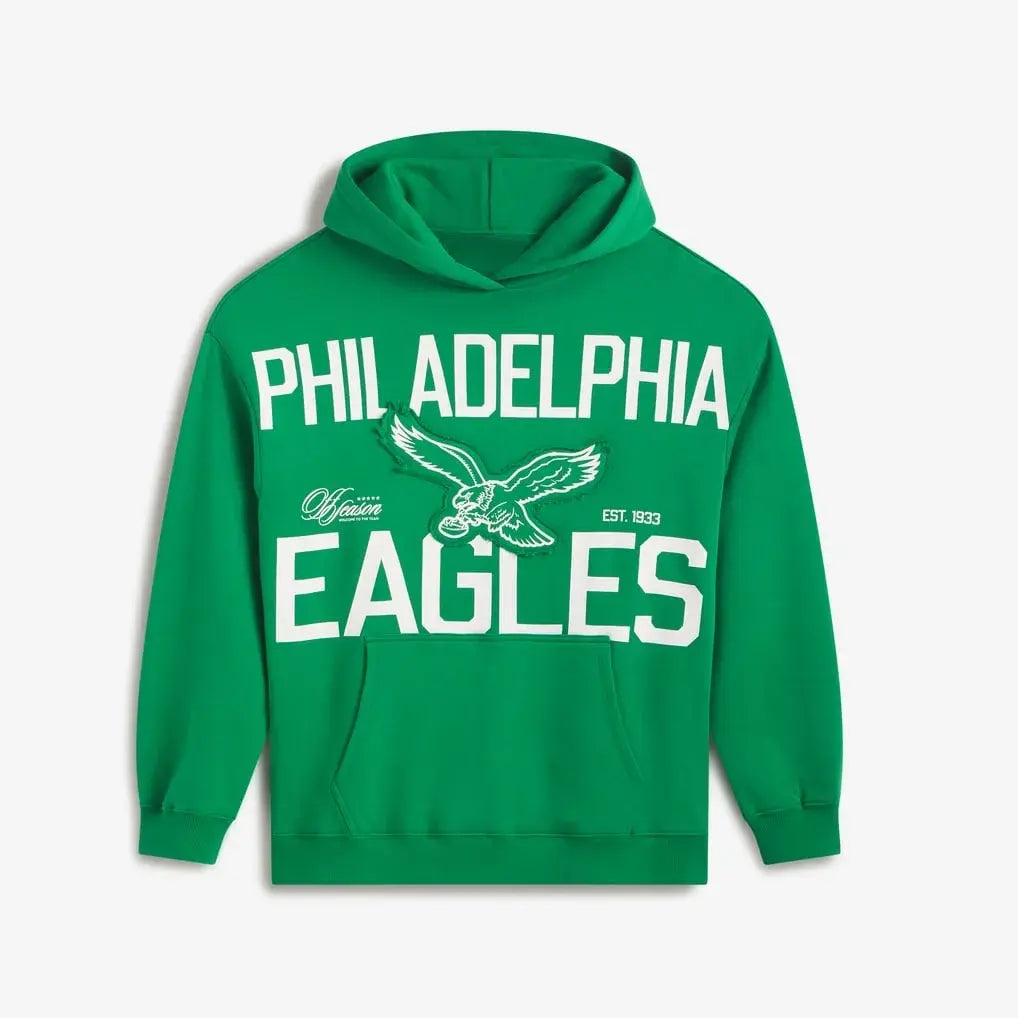 philadelphia eagles kelly green pullover