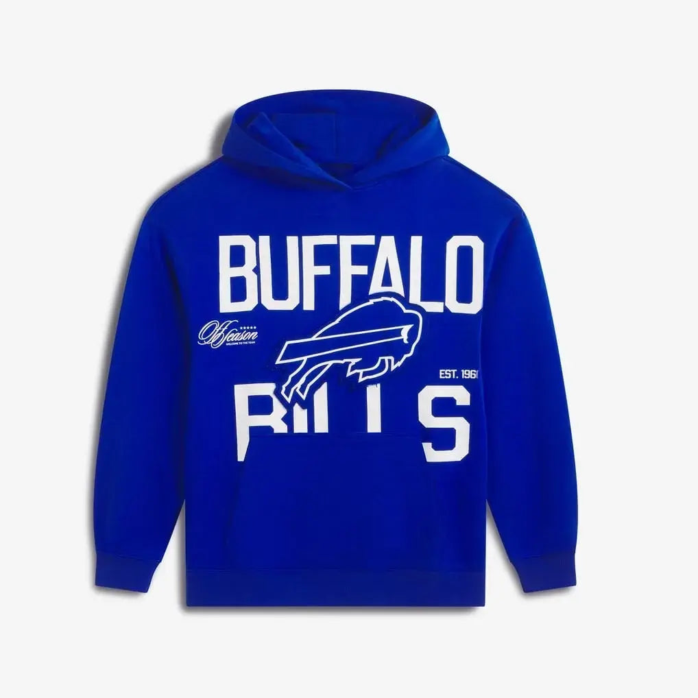recreated buffalo bills off season oversized hoodie