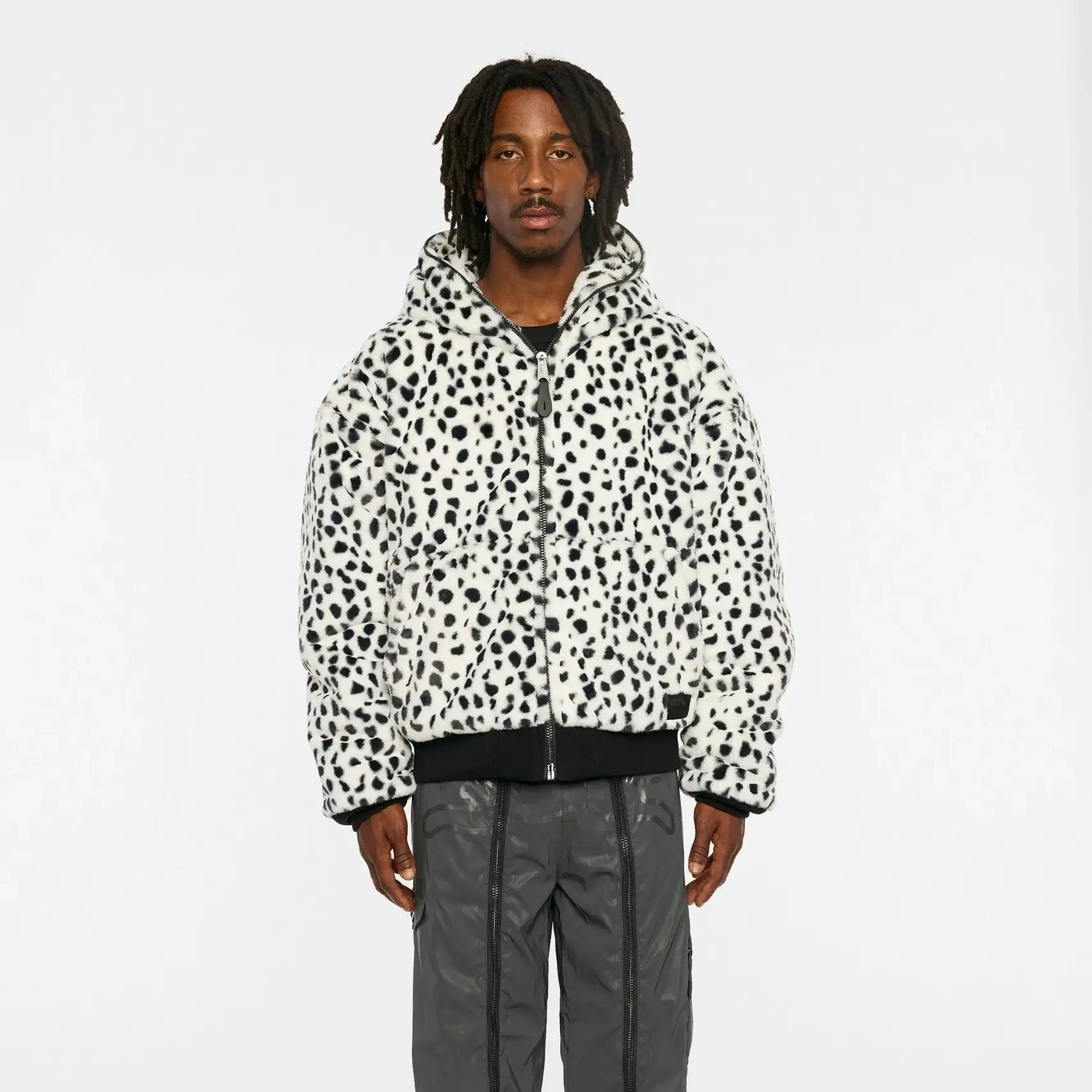 recreated icecream x  alpha faux fur hoodie