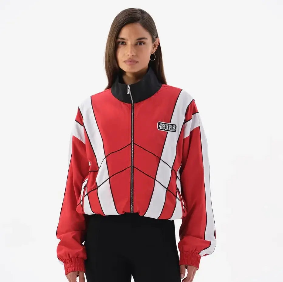 recreated san-francisco scarlet windbreaker jacket