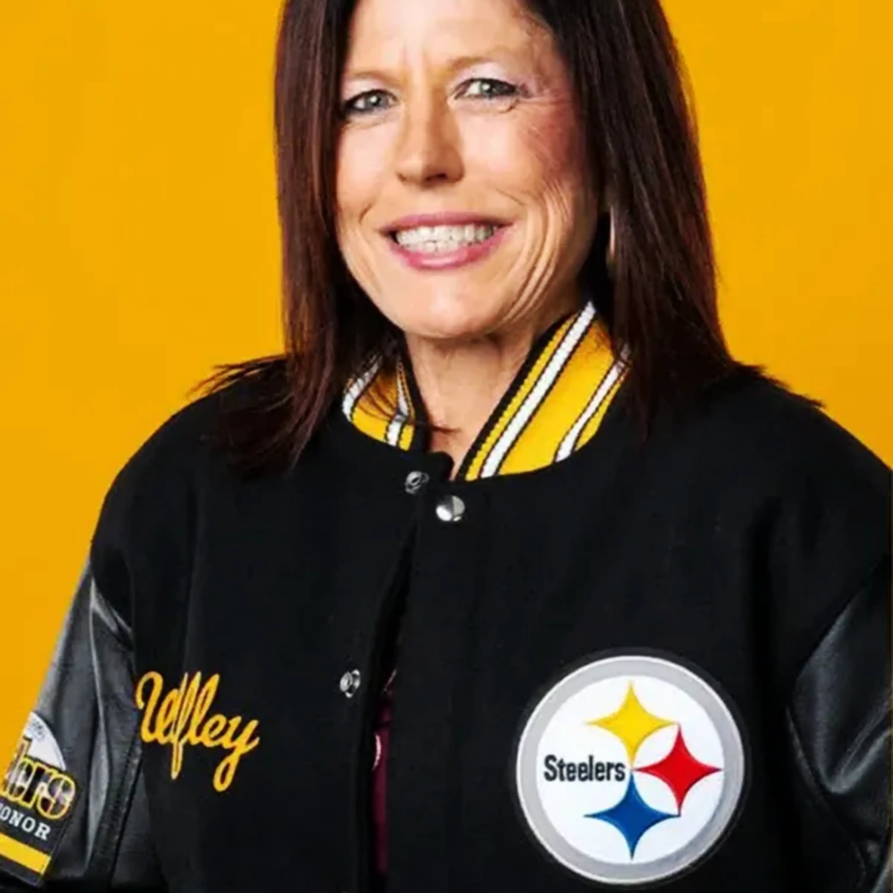 steelers 2026 hall of fame varsity letterman jacket