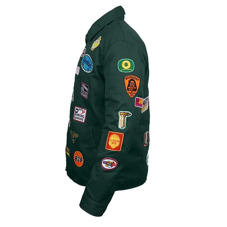 Robert Downey Jr. 2026 Green Patch Jacket