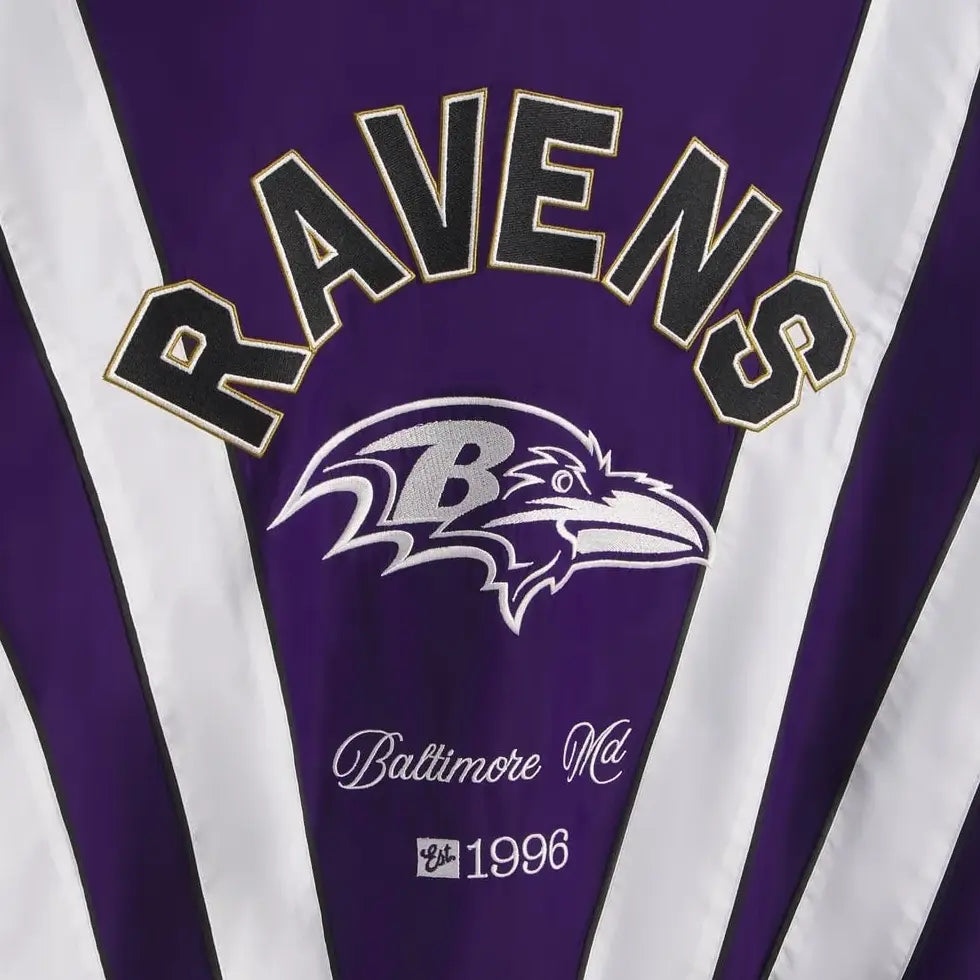 unisex purple ravens full zip jacket